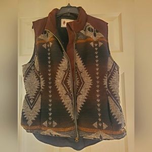 Western Quilted Aztec Vest